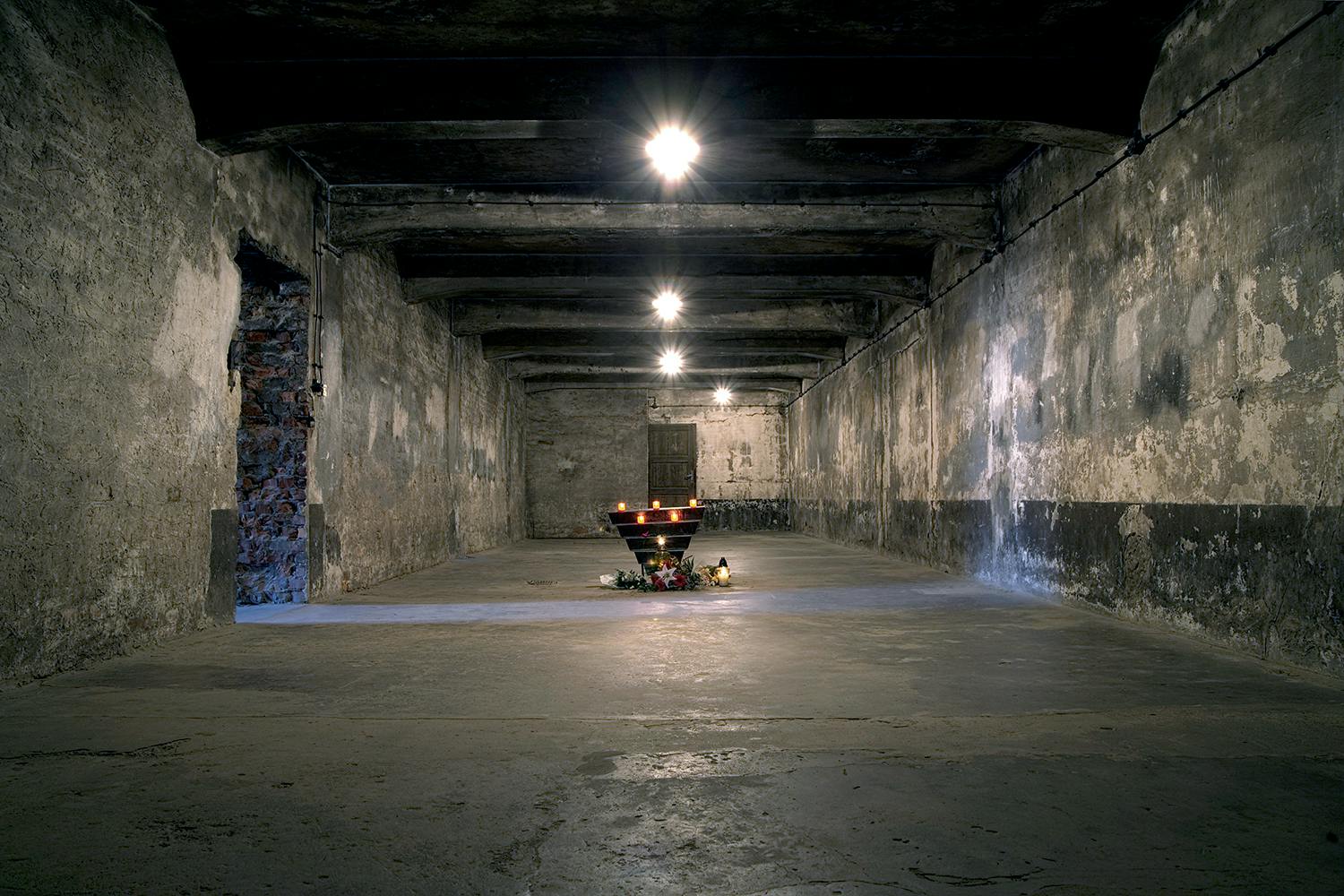 auschwitz gaskammare andaktsrum